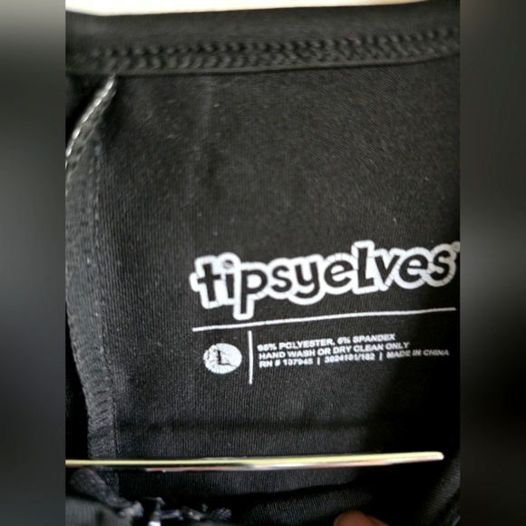 NWT! Tipsy Elves, Skeleton Bodysuit Costume, Black/White, Size Large -$79.95 - Picture 16 of 16